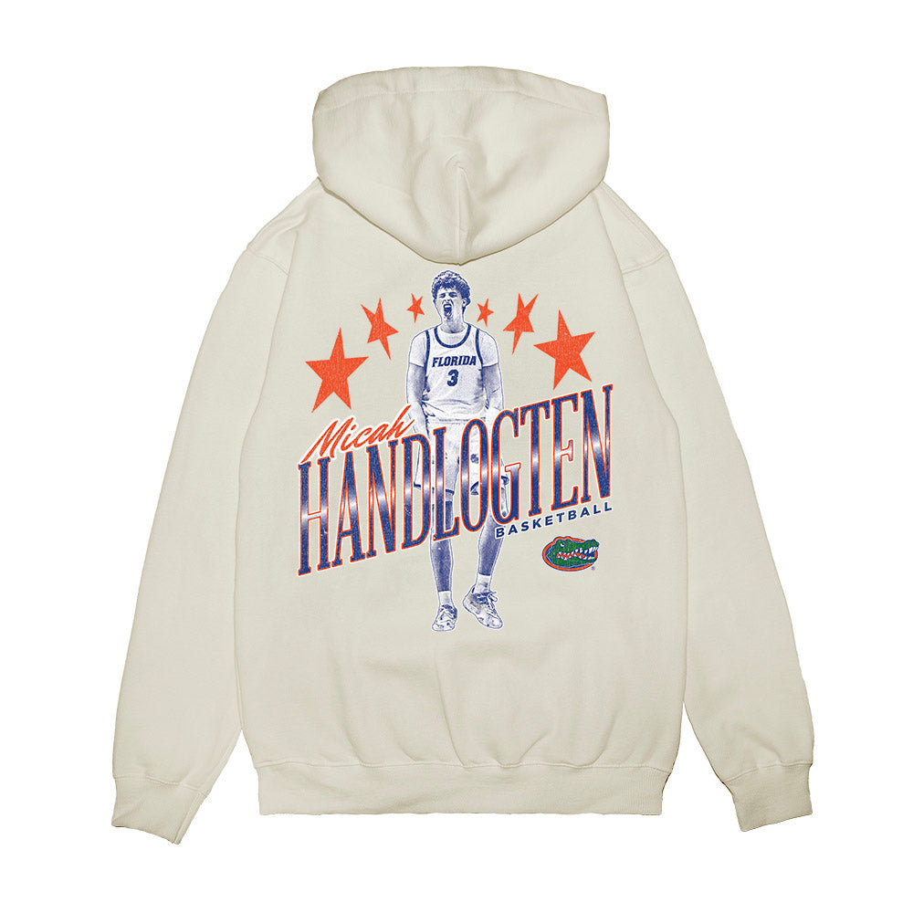 Florida - NCAA Men's Basketball : Micah Handlogten - Graphic Premium Hooded Sweatshirt-1