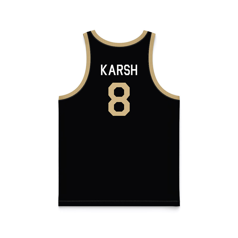 Purdue - NCAA Women's Basketball : Hila Karsh - Hardwood Reissue Basketball Jersey-1