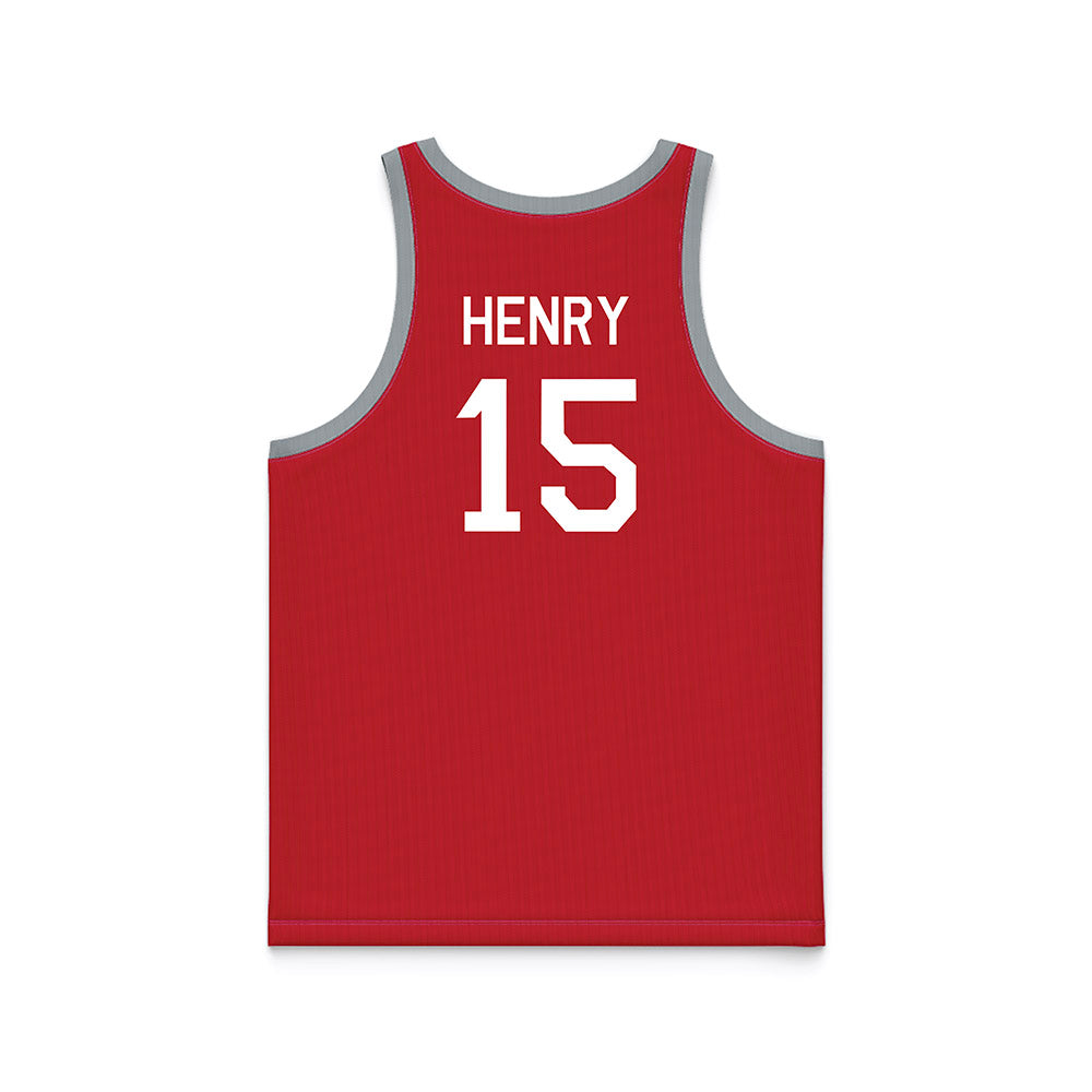 Ohio State - NCAA Women's Basketball : Seini Henry - Red Hardwood Basketball Jersey-1