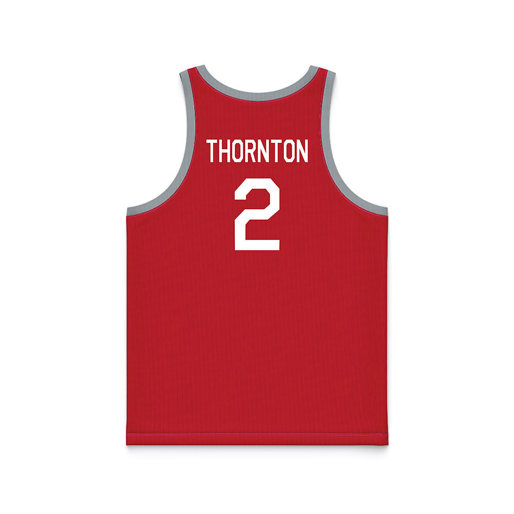 Ohio State - NCAA Men's Basketball : Bruce Thornton - Red Hardwood Basketball Jersey-1