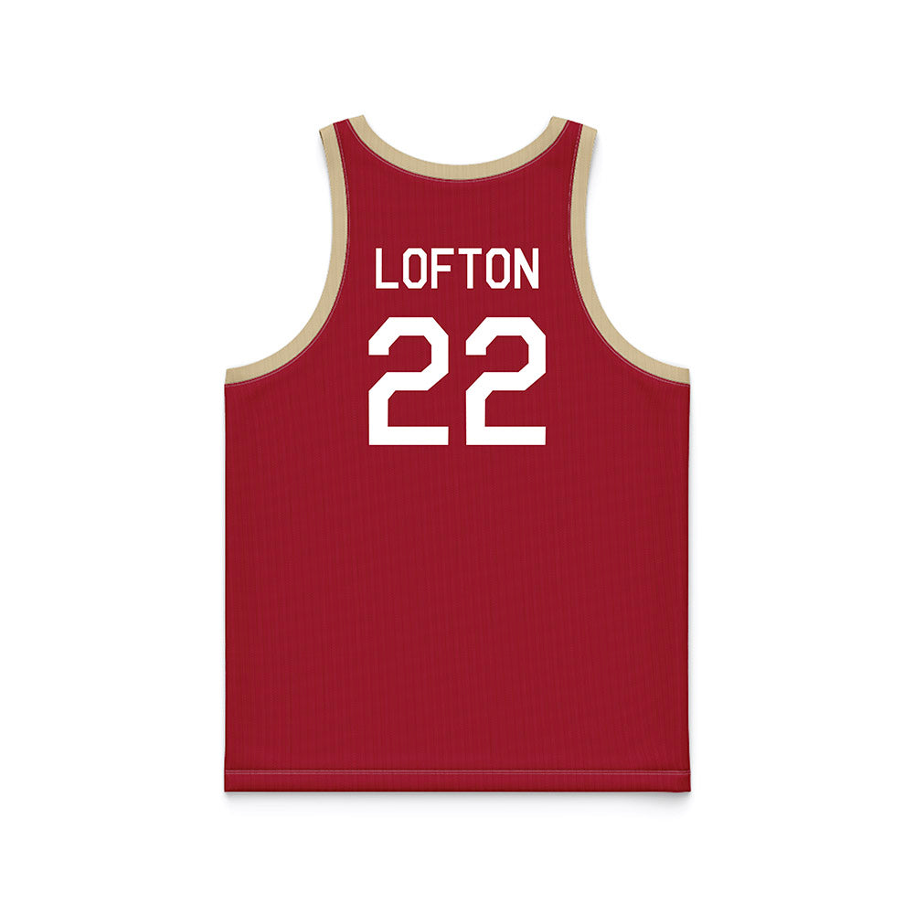 Oklahoma - NCAA Women's Basketball : Keziah Lofton - Hardwood Reissue Basketball Jersey-1