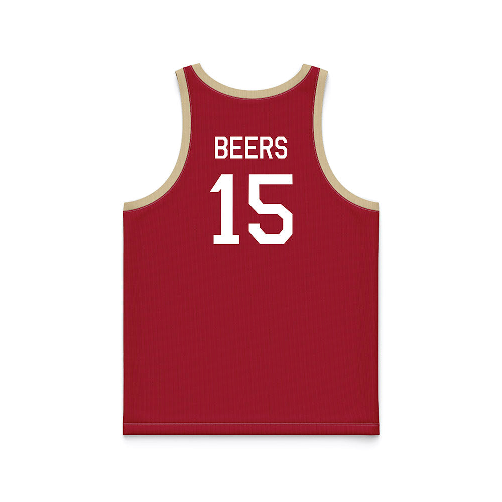 Oklahoma - NCAA Women's Basketball : Raegan Beers - Hardwood Reissue Basketball Jersey-1