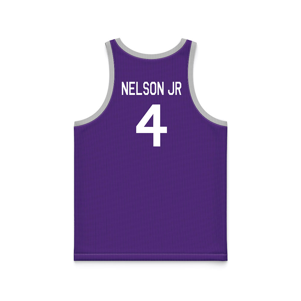 TCU - NCAA Men's Basketball : Jameer Nelson Jr - Purple Hardwood Basketball Jersey-1
