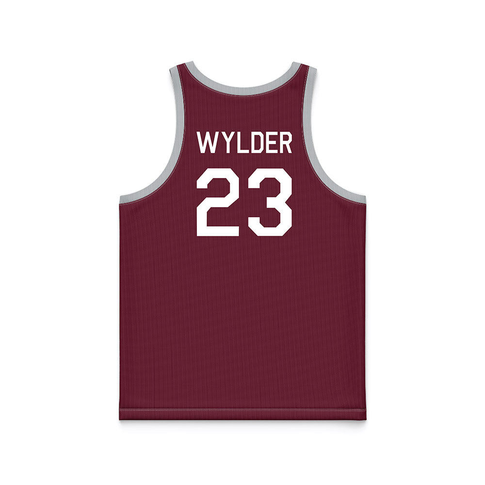 Mississippi State - NCAA Women's Basketball : Faith Wylder - Maroon Hardwood Basketball Jersey-1