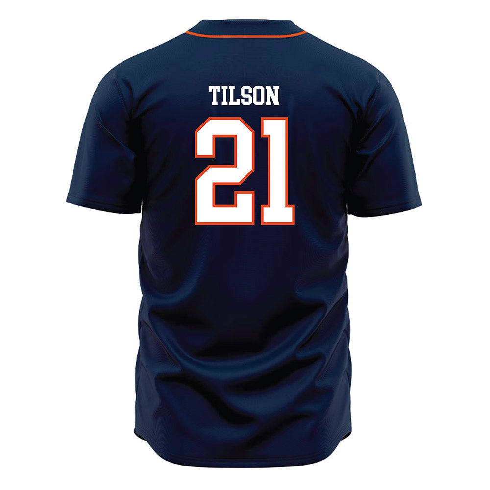 UTSA - NCAA Baseball : Ty Tilson - Navy Jersey-1
