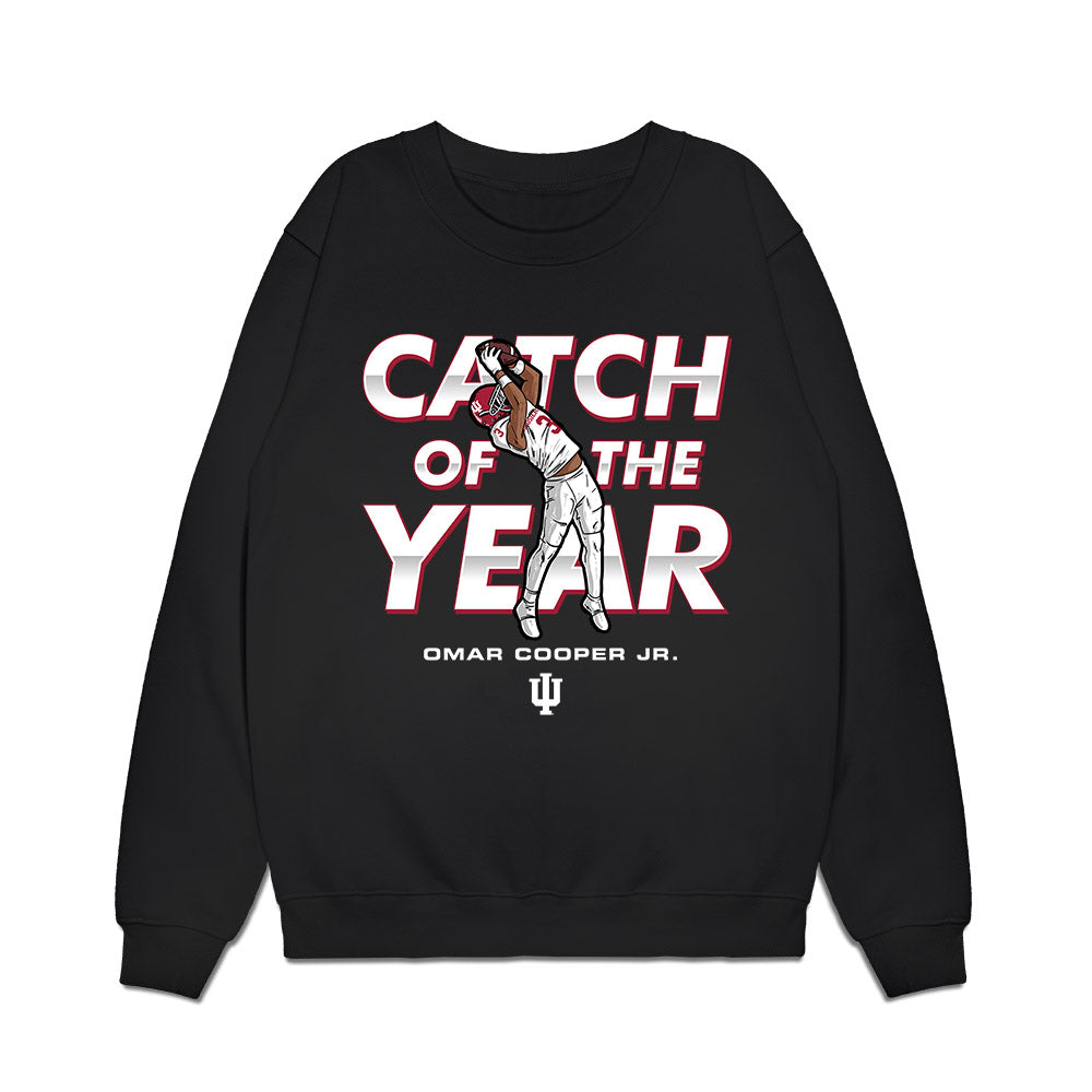 Indiana - NCAA Football : Omar Cooper Jr - Catch of the Year Premium Crewneck Sweatshirt-0