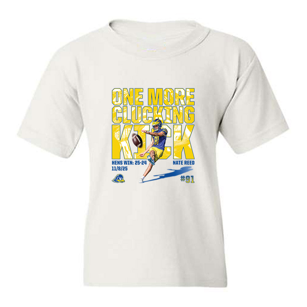 Delaware - NCAA Football : Nate Reed - Collage Youth T-Shirt-0