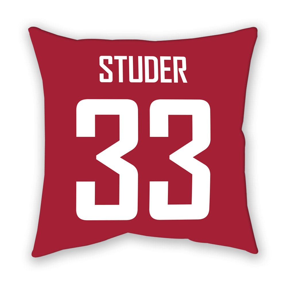 WSU - NCAA Women's Soccer : Jenna Studer - Pillow-1