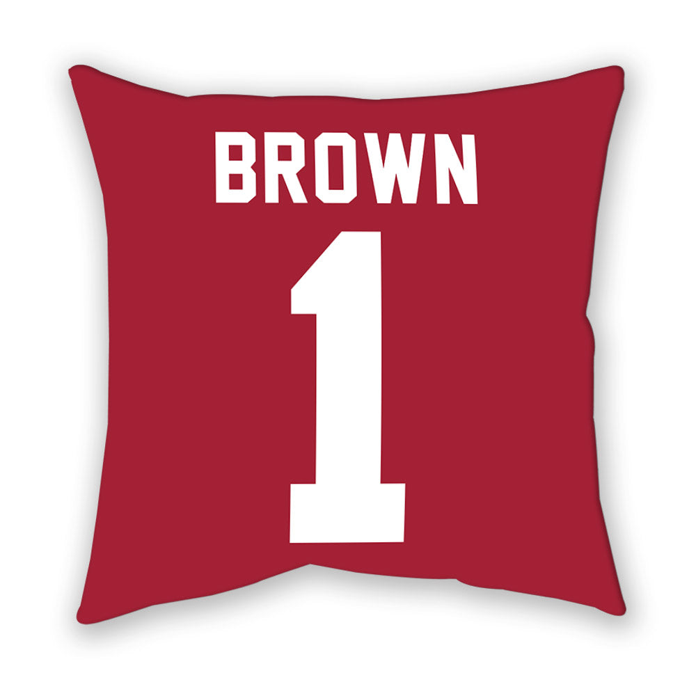 Oklahoma - NCAA Men's Basketball : Xzayvier Brown - Pillow-1