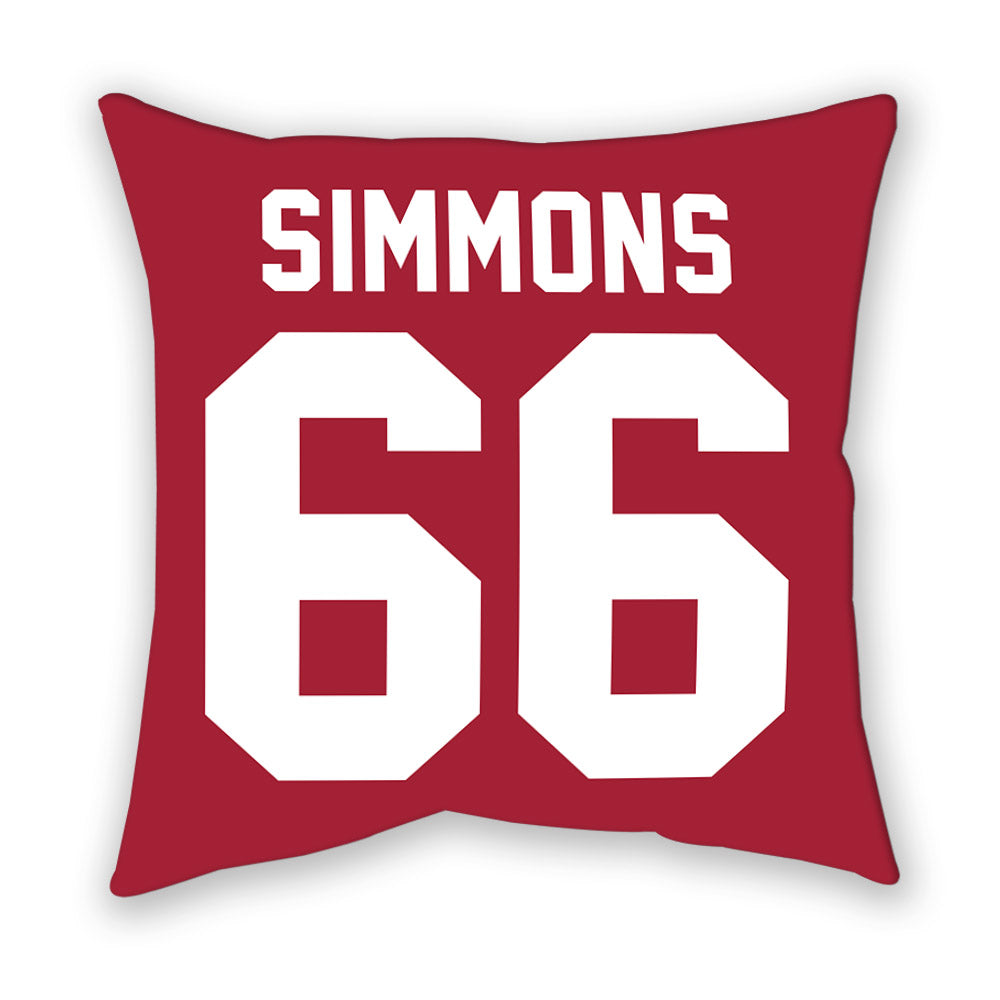 Oklahoma - NCAA Football : Derek Simmons - Pillow-1