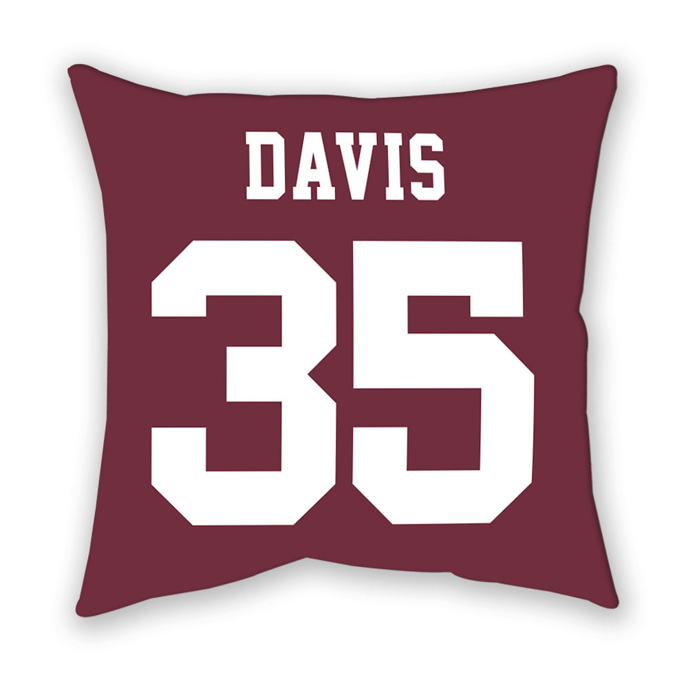 Mississippi State - NCAA Baseball : Ben Davis - Pillow-1