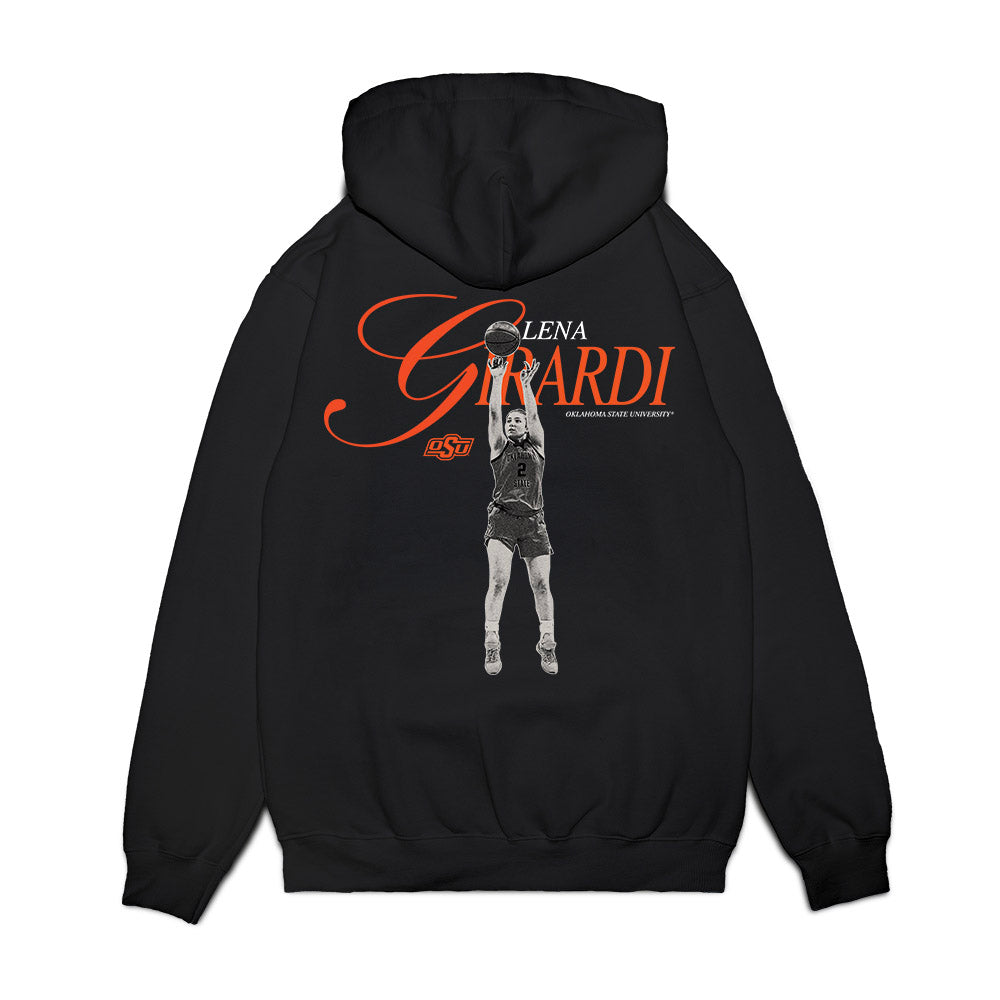 Oklahoma State - NCAA Women's Basketball : Lena Girardi - Legacy Premium Hooded Sweatshirt-1