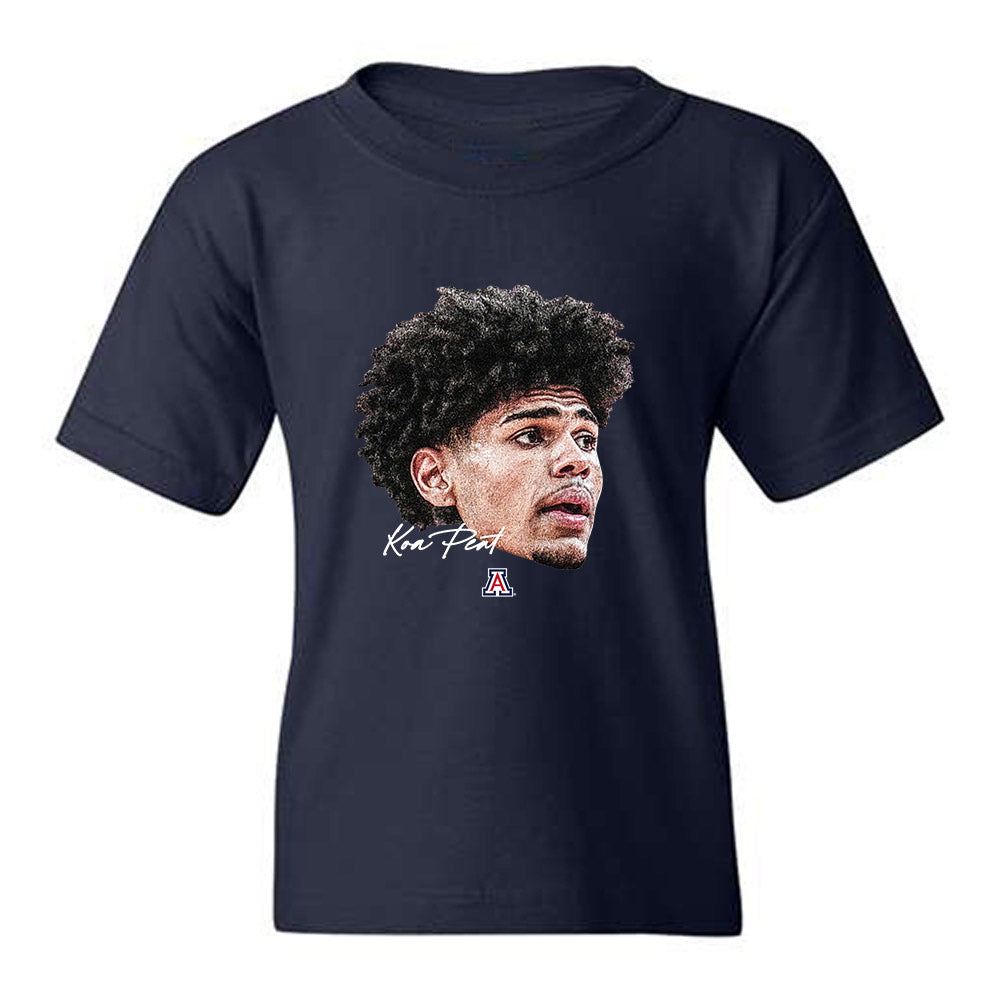 Arizona - NCAA Men's Basketball : Koa Peat - Game Face Youth T-Shirt-0