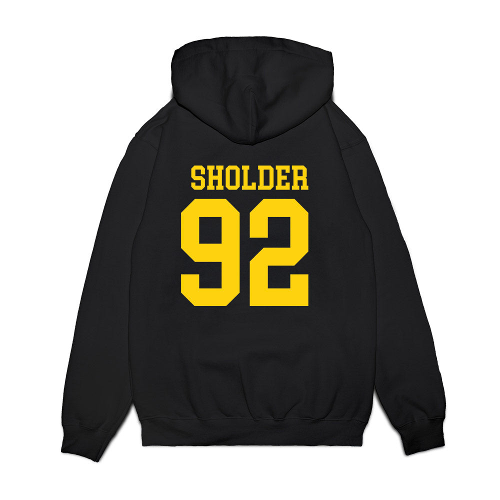 Delaware - NCAA Football : Sky Sholder - Premium Hooded Sweatshirt-1