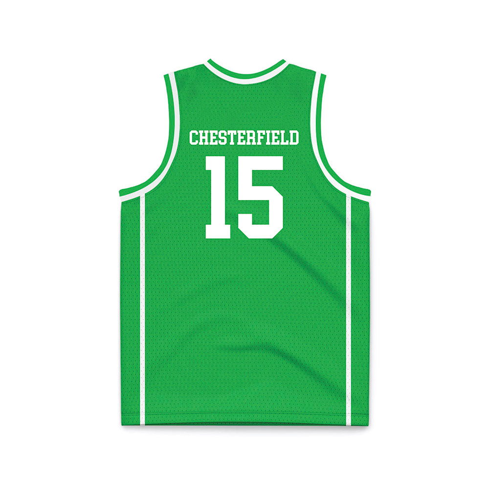 Marshall - NCAA Women's Basketball : Nikiah Chesterfield - Green Basketball Jersey-1