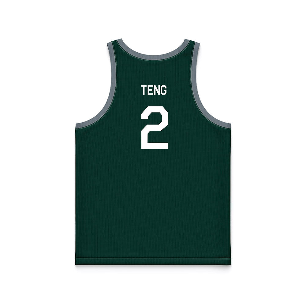 Michigan State - NCAA Men's Basketball : Kur Teng - Hardwood Reissue Basketball Jersey-1