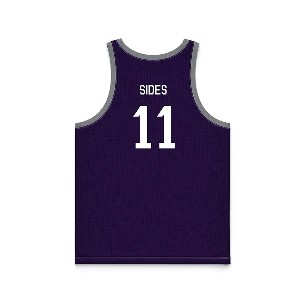 Kansas State - NCAA Women's Basketball : Taryn Sides - Purple Hardwood Basketball Jersey-1