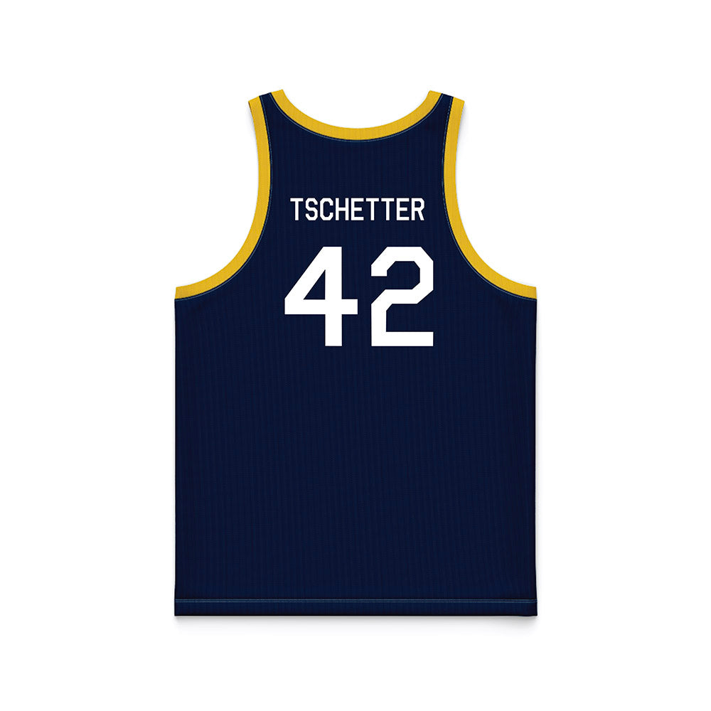 Michigan - NCAA Men's Basketball : Will Tschetter - Hardwood Reissue Basketball Jersey-1