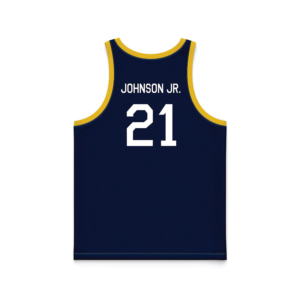 Michigan - NCAA Men's Basketball : Morez Johnson Jr. - Hardwood Reissue Basketball Jersey-1
