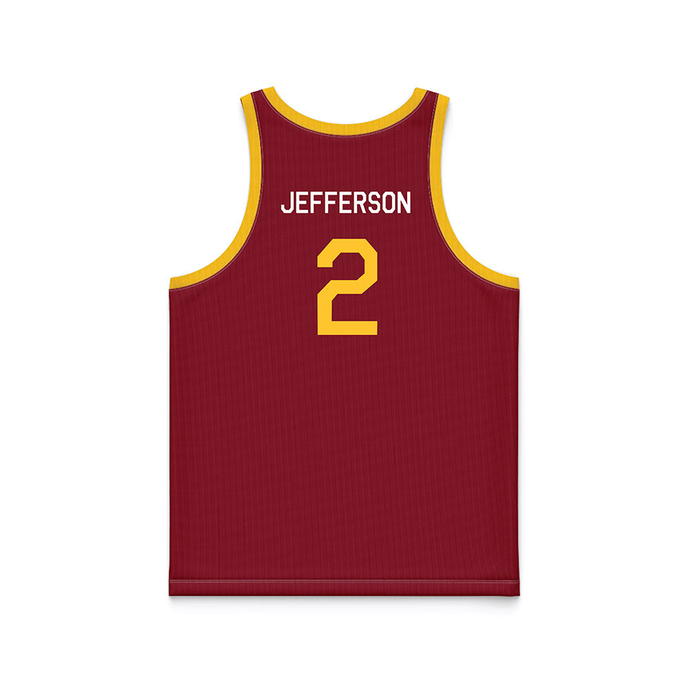 Iowa State - NCAA Men's Basketball : Joshua Jefferson - Hardwood Reissue Basketball Jersey-1