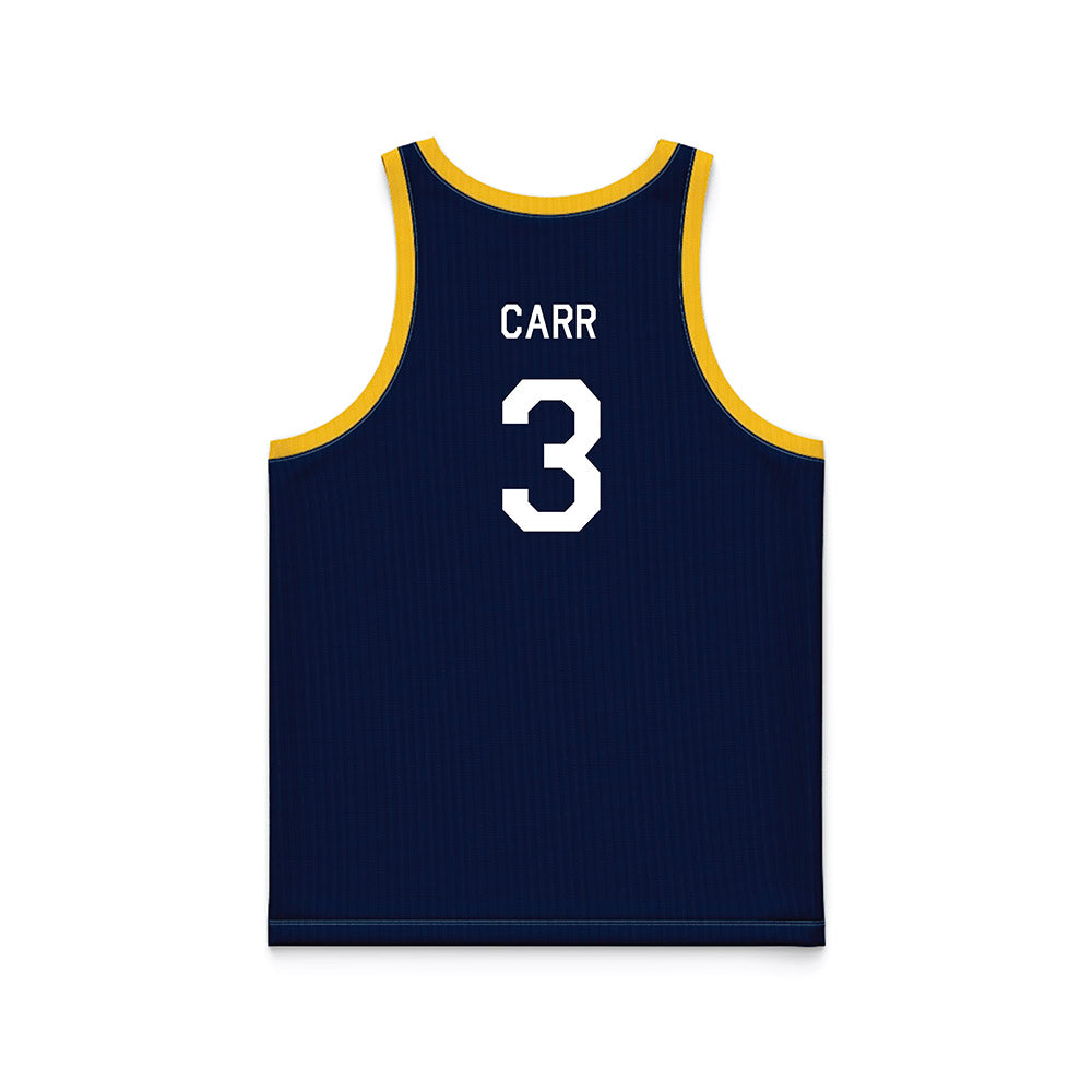 UC Berkeley - NCAA Men's Basketball : TT Carr - Hardwood Reissue Basketball Jersey-1