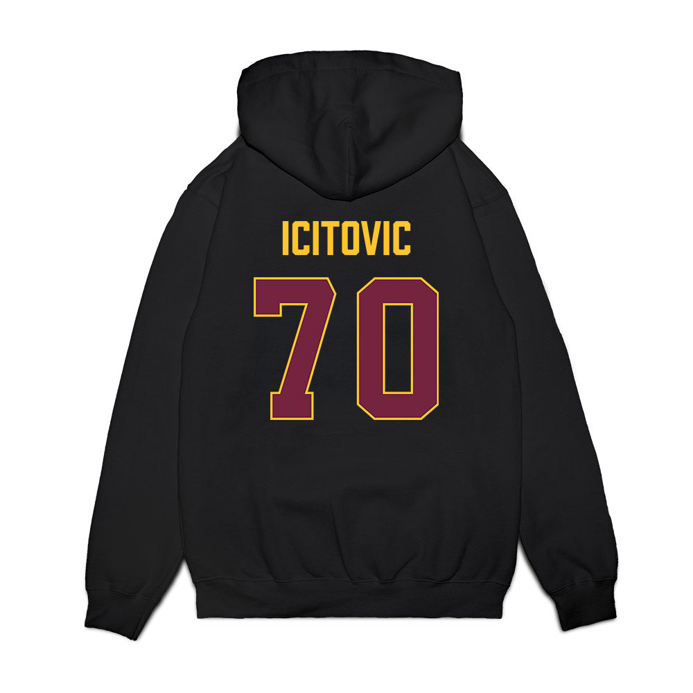 Arizona State - NCAA Men's Basketball : Jovan Icitovic - Vintage Basketball Premium Hooded Sweatshirt-1