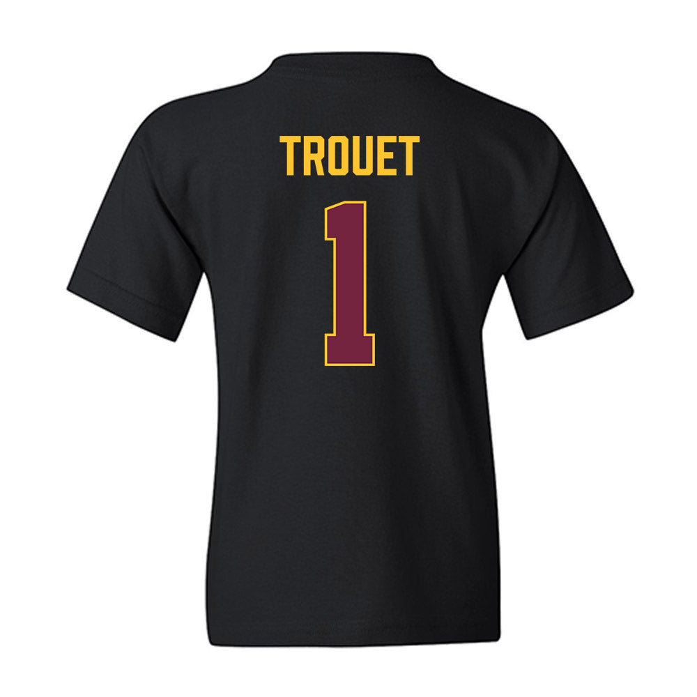 Arizona State - NCAA Men's Basketball : Santiago Trouet - Vintage Basketball Youth T-Shirt-1