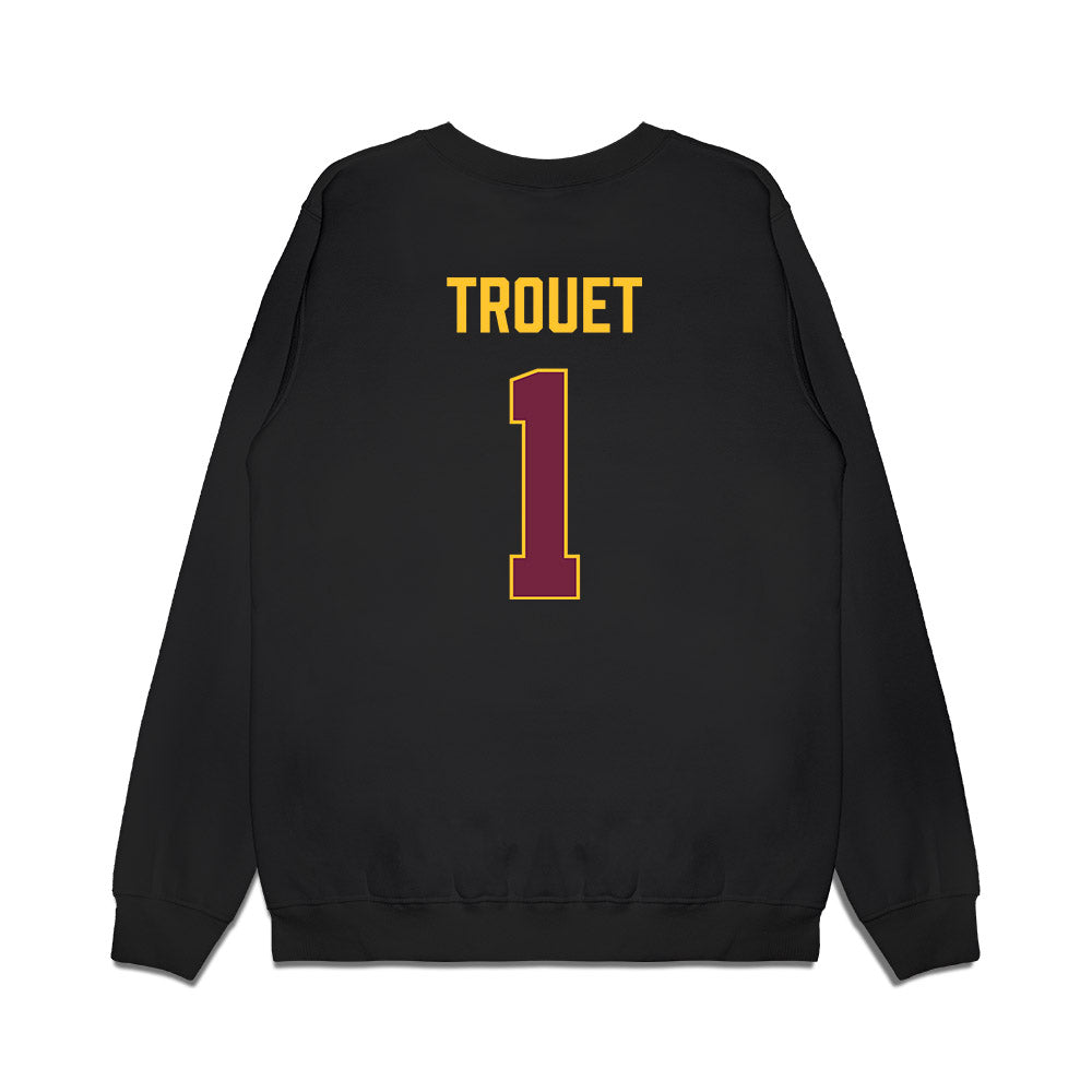 Arizona State - NCAA Men's Basketball : Santiago Trouet - Vintage Basketball Premium Crewneck Sweatshirt-1