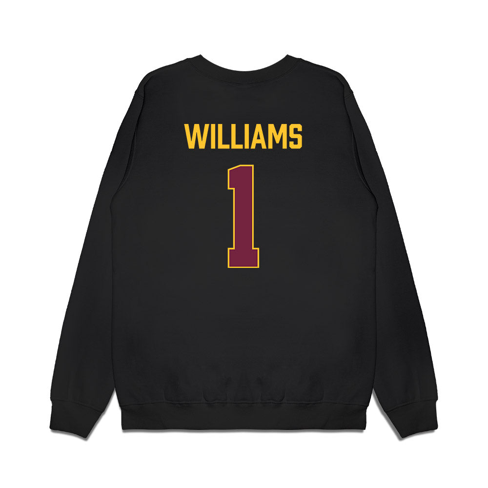 Arizona State - NCAA Women's Basketball : Amaya Williams - Vintage Basketball Premium Crewneck Sweatshirt-1