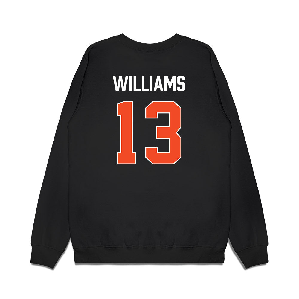 Auburn - NCAA Men's Basketball : CJ Williams - Vintage Shersey Premium Crewneck Sweatshirt-1