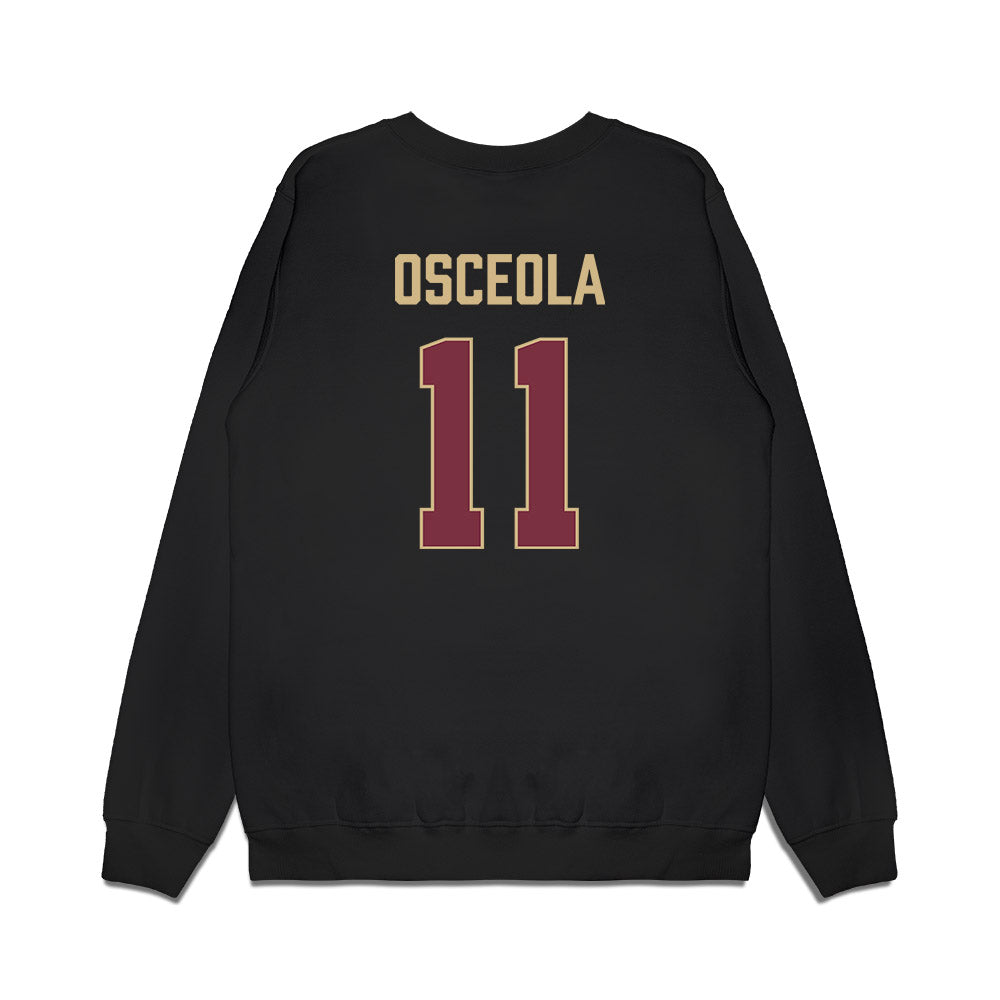 FSU - NCAA Men's Basketball : Xavier Osceola - Vintage Shersey Premium Crewneck Sweatshirt-1