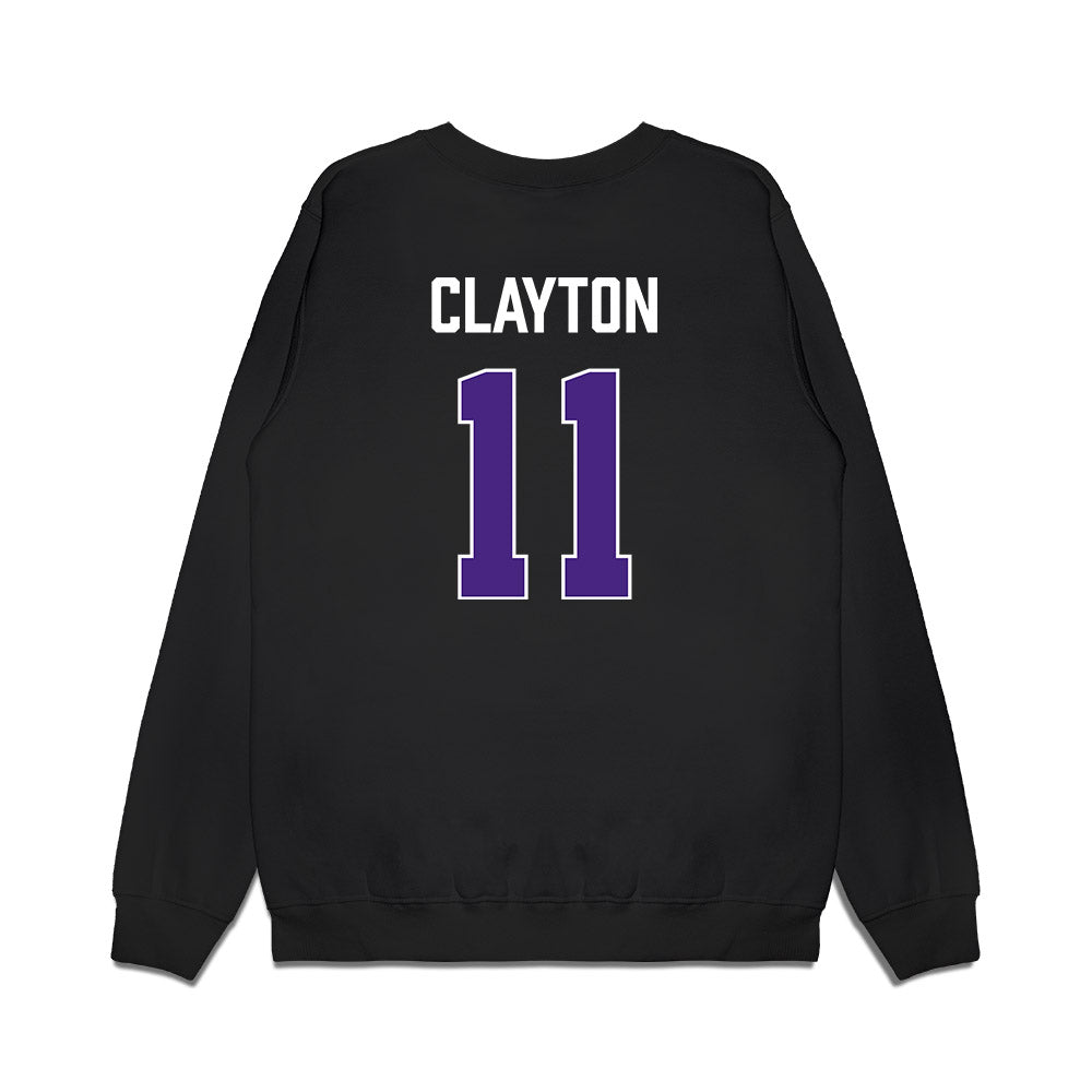 Northwestern - NCAA Men's Basketball : Jordan Clayton - Vintage Shersey Premium Crewneck Sweatshirt-1