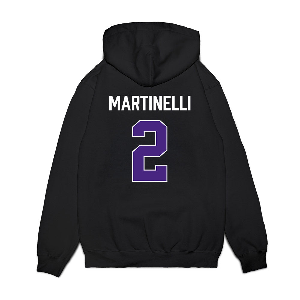 Northwestern - NCAA Men's Basketball : Nicholas Martinelli - Vintage Shersey Premium Hooded Sweatshirt-1