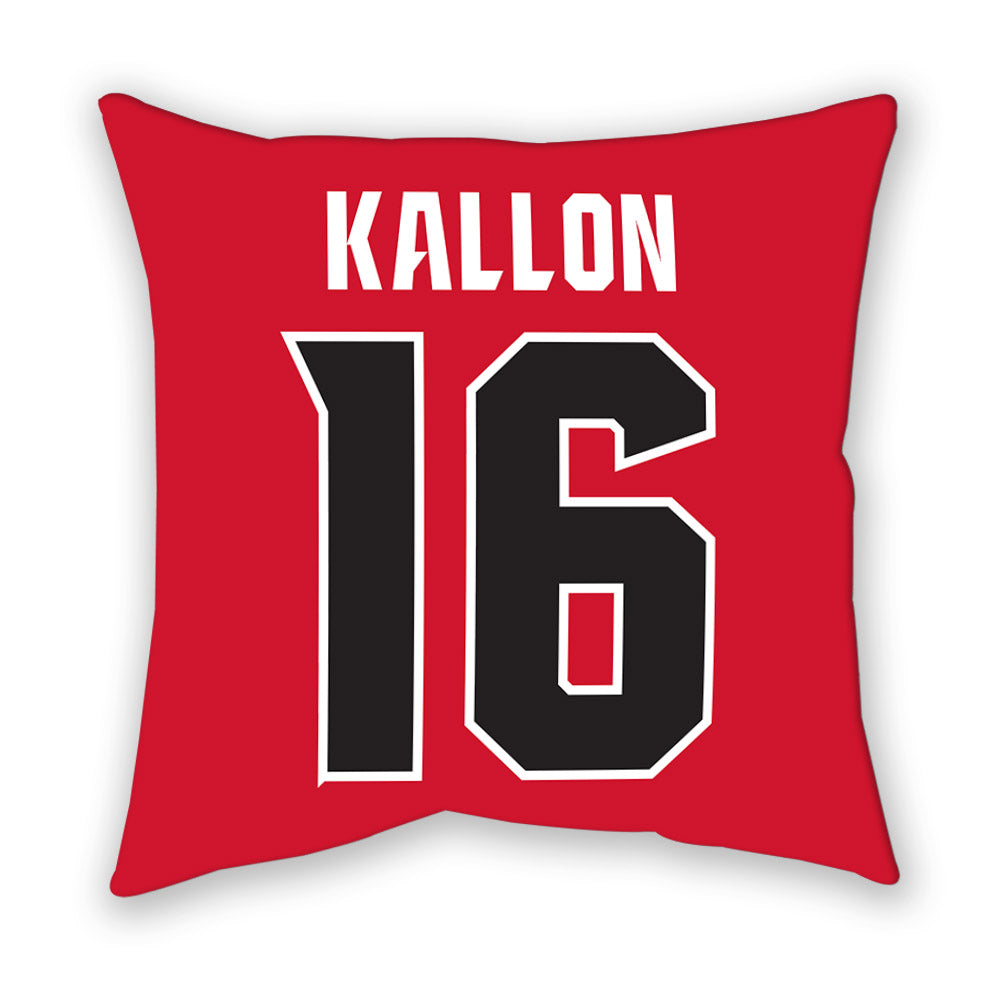 NC State - NCAA Men's Soccer : Mohamed Kallon - Pillow-1