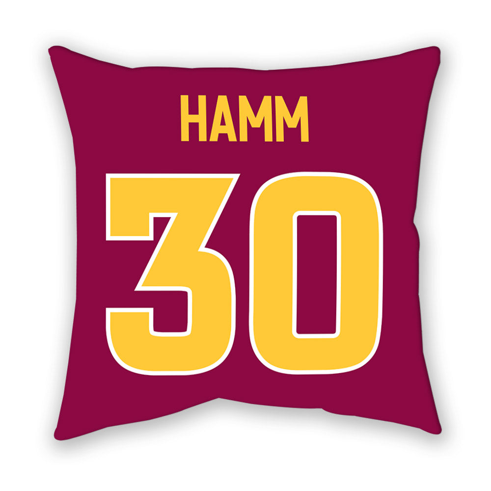 Arizona State - NCAA Men's Ice Hockey : Chase Hamm - Pillow-1