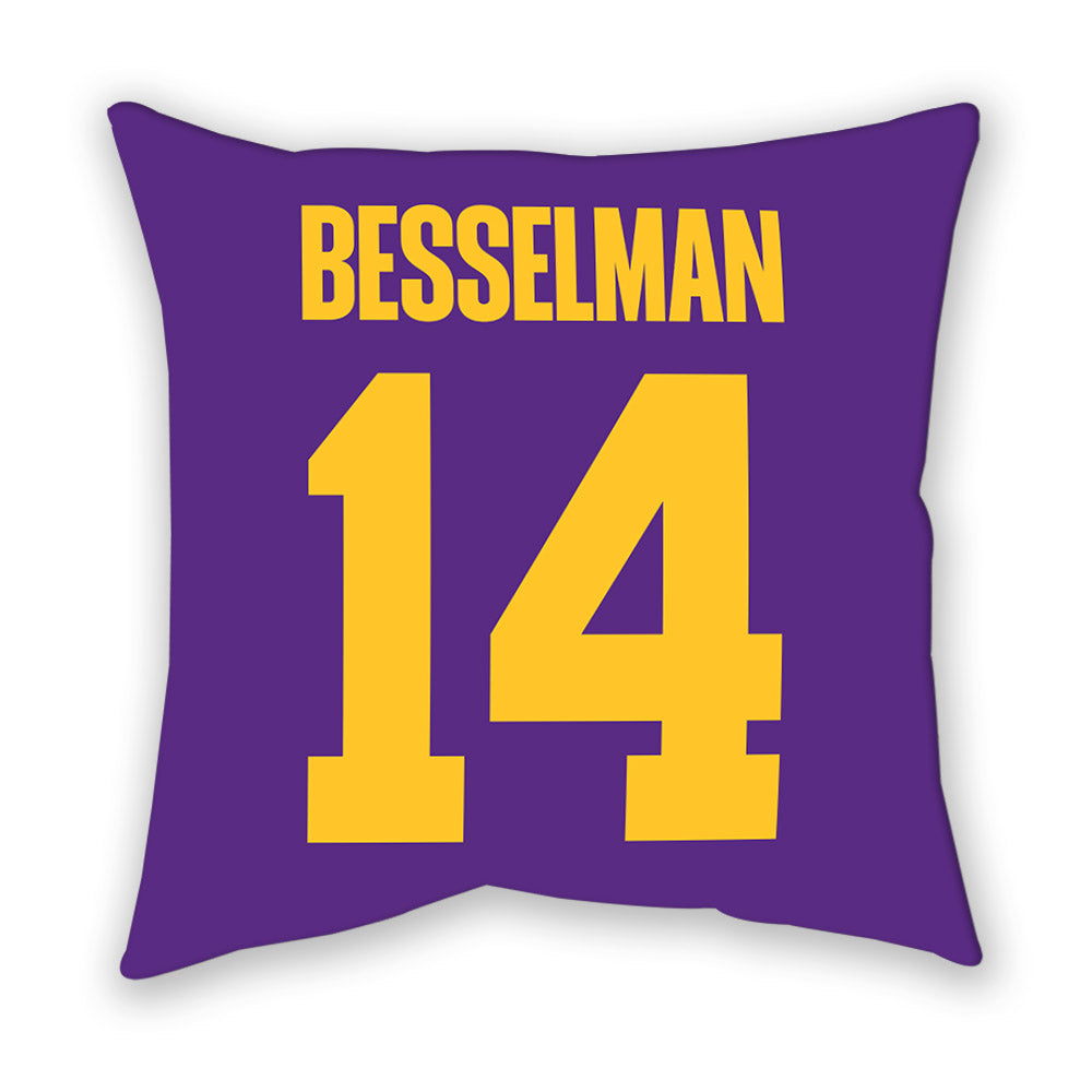 LSU - NCAA Women's Basketball : Izzy Besselman - Graphic Pillow-1