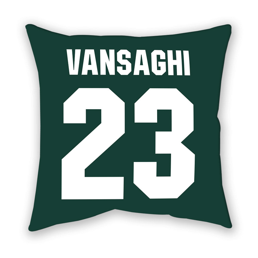 Michigan State - NCAA Men's Ice Hockey : Shane Vansaghi - Pillow-1