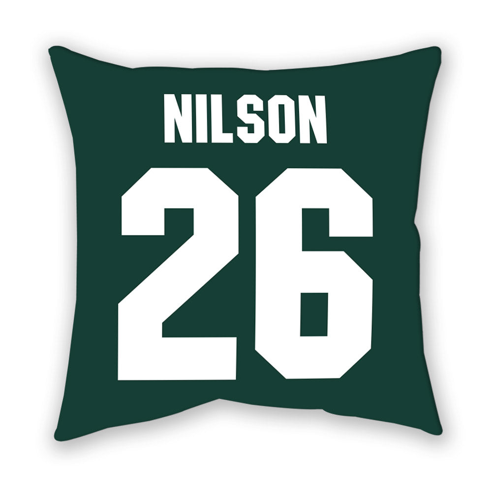 Michigan State - NCAA Men's Ice Hockey : Eric Nilson - Pillow-1