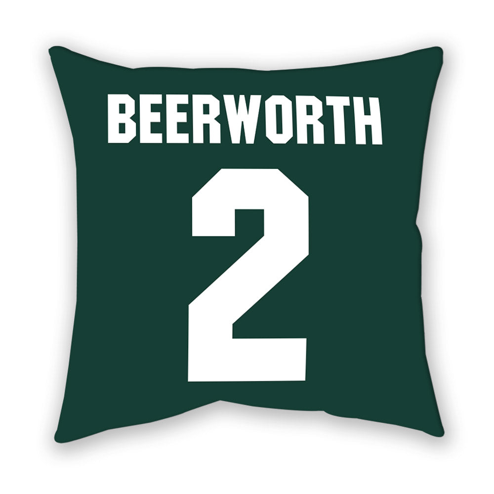 Michigan State - NCAA Women's Soccer : Sofia Beerworth - Pillow-1