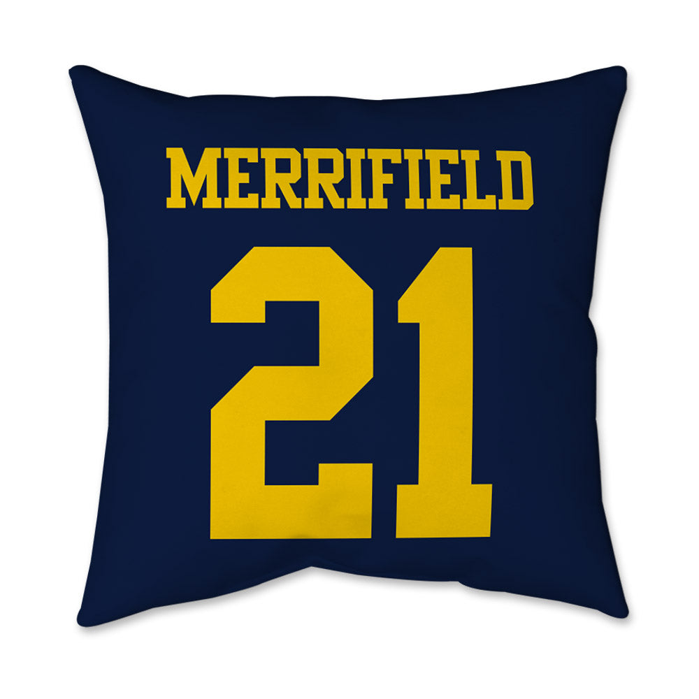 Michigan - NCAA Women's Lacrosse : Katharine Merrifield - Graphic Pillow 16x16-1