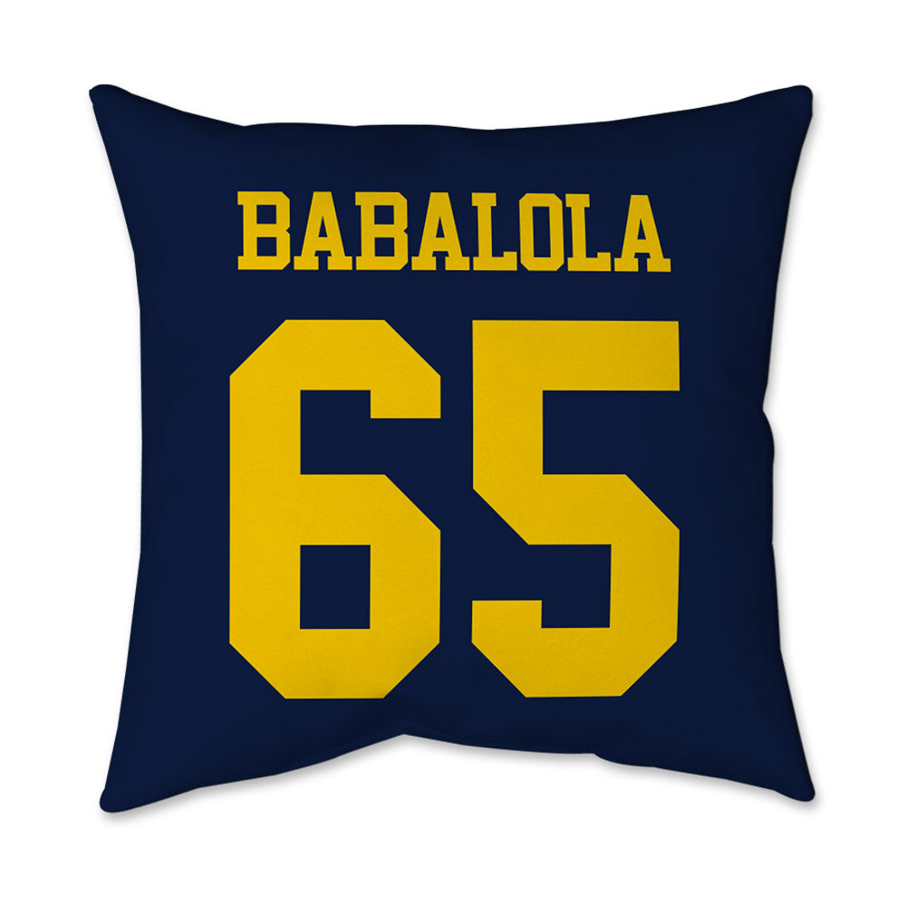 Michigan - NCAA Football : Andrew Babalola - Graphic Pillow 16x16-1