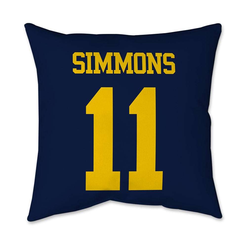 Michigan - NCAA Women's Volleyball : Amalia Simmons - Graphic Pillow 16x16-1
