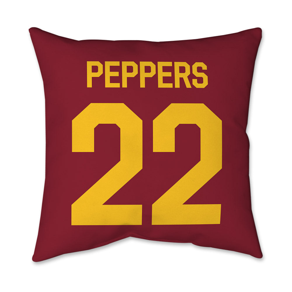 Iowa State - NCAA Football : Ryver Peppers - Graphic Pillow 16x16-1