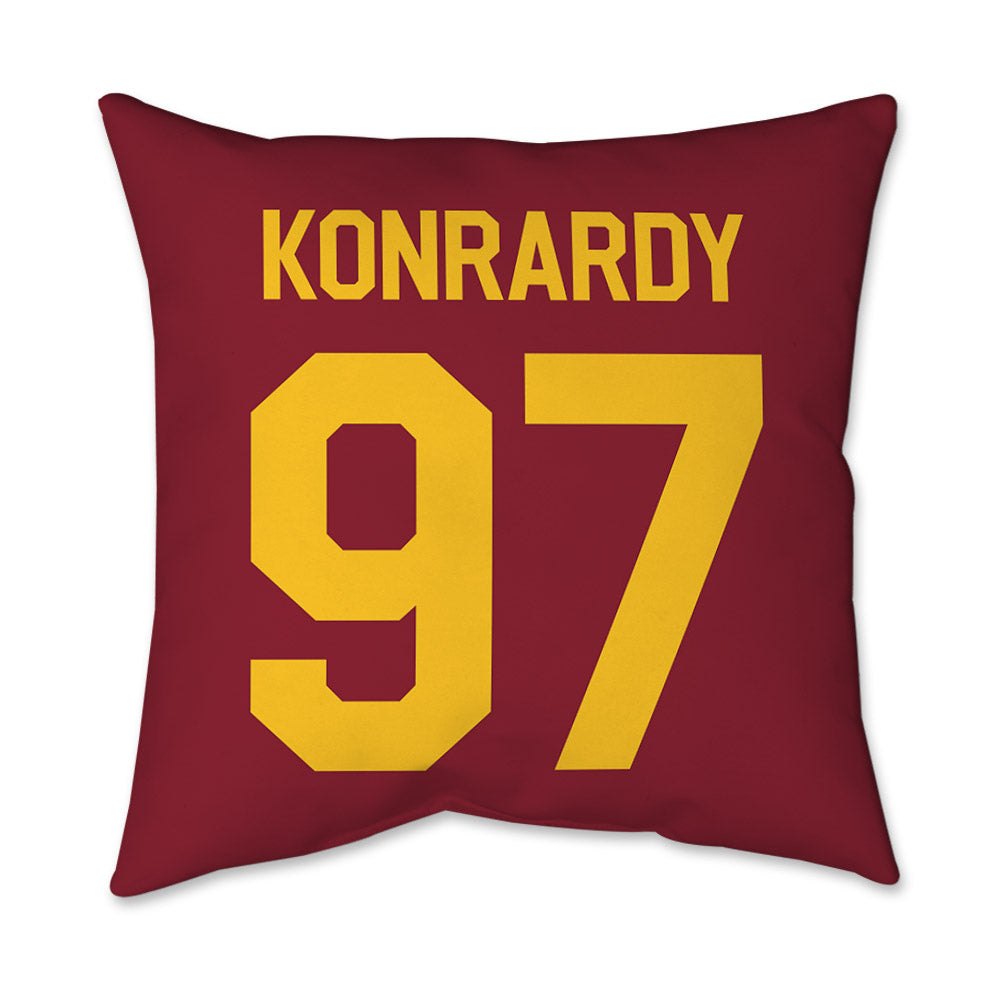 Iowa State - NCAA Football : Kyle Konrardy - Graphic Pillow 16x16-1