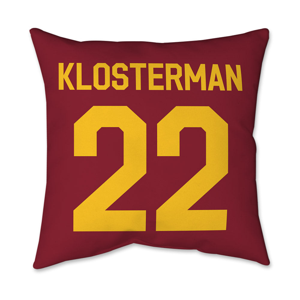 Iowa State - NCAA Football : John Klosterman - Graphic Pillow 16x16-1