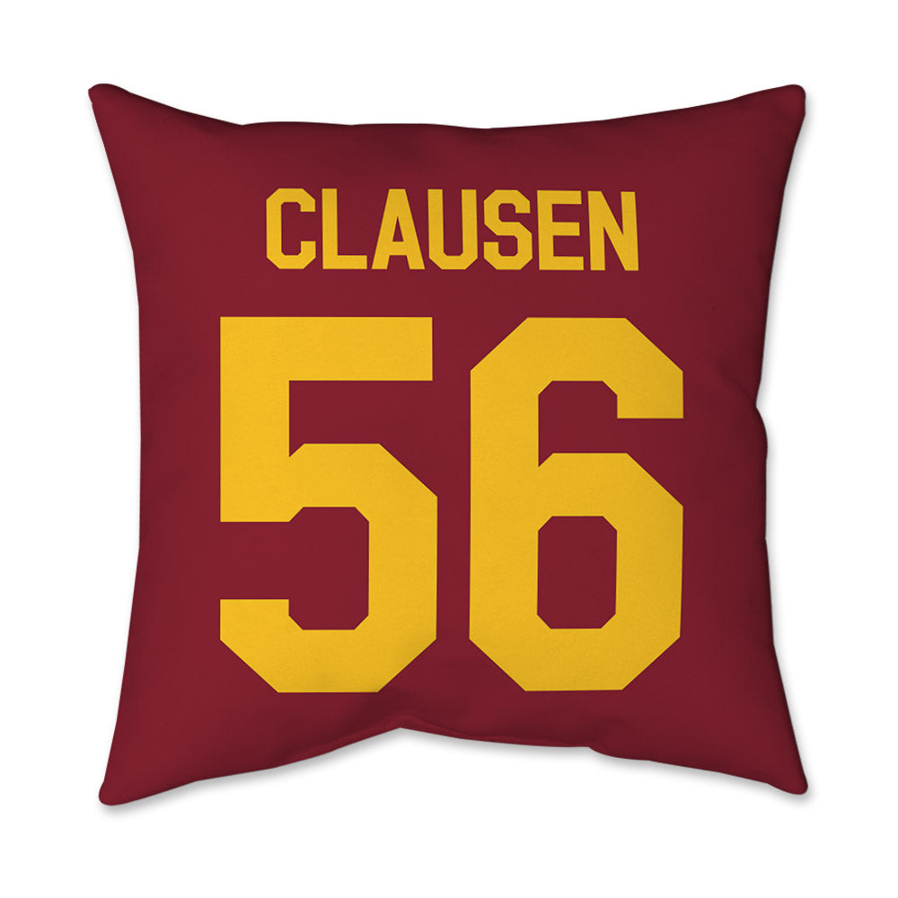 Iowa State - NCAA Football : Drew Clausen - Graphic Pillow 16x16-1