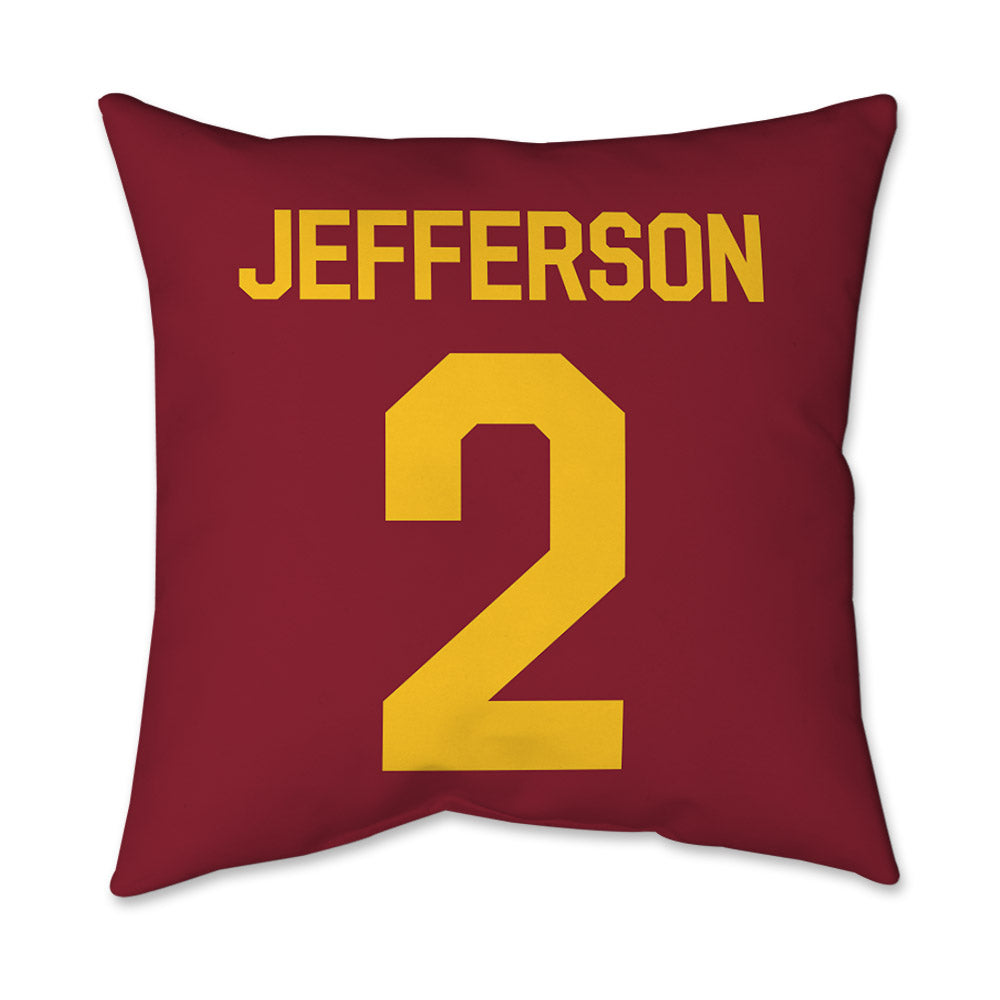 Iowa State - NCAA Men's Basketball : Joshua Jefferson - Graphic Pillow 16x16-1