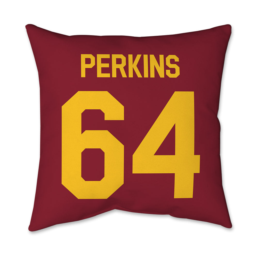 Iowa State - NCAA Football : Sione Perkins - Graphic Pillow 16x16-1
