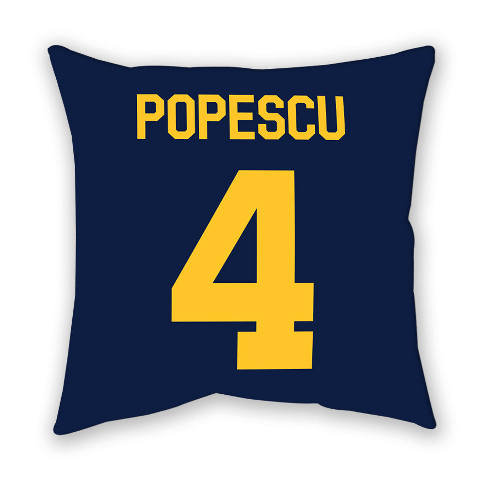 UC Berkeley - NCAA Women's Volleyball : Francesca Popescu - Graphic Pillow-1