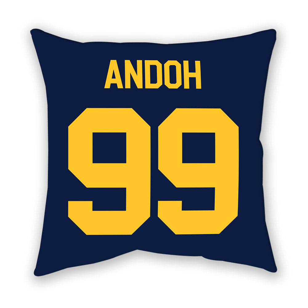 UC Berkeley - NCAA Men's Soccer : Zack Andoh - Graphic Pillow-1